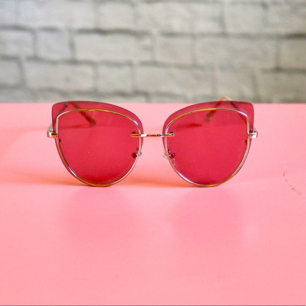 🔥2FOR10🔥 Urban Outfitters Retro Pink Sunglasses - Picture 2 of 3